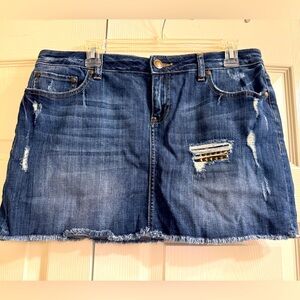LC Lauren Conrad Jean Mini Skirt size 12